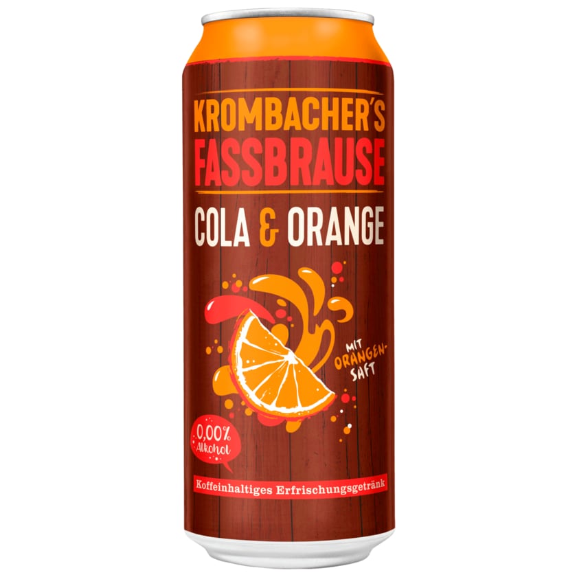 Krombacher's Fassbrause Cola & Orange 0,5l